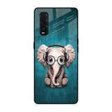 Adorable Baby Elephant Oppo Find X2 Glass Back Cover Online