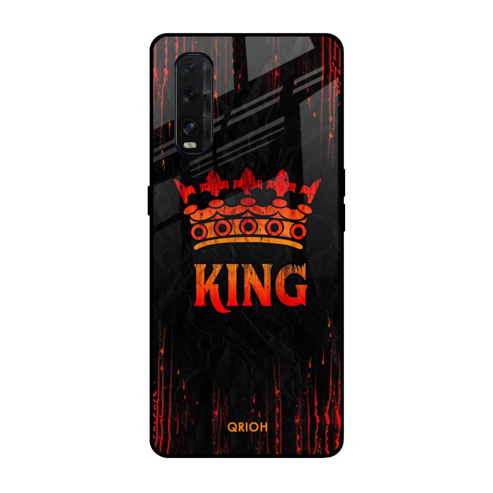 Royal King Oppo Find X2 Glass Back Cover Online