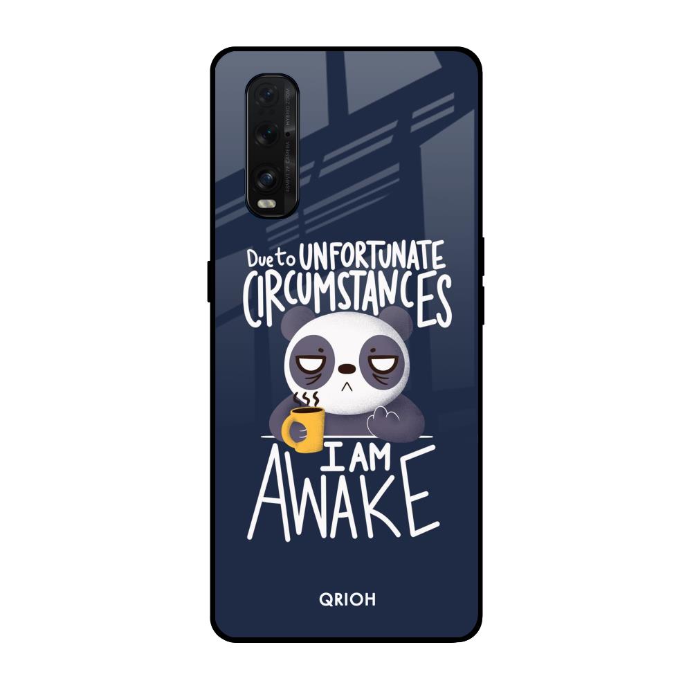 Struggling Panda Oppo Find X2 Glass Back Cover Online