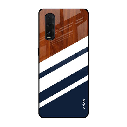 Bold Stripes Oppo Find X2 Glass Back Cover Online