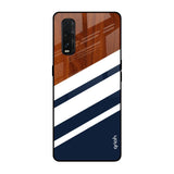 Bold Stripes Oppo Find X2 Glass Back Cover Online
