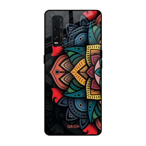 Retro Gorgeous Flower Oppo Find X2 Glass Back Cover Online
