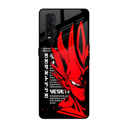Red Vegeta Oppo Find X2 Glass Back Cover Online