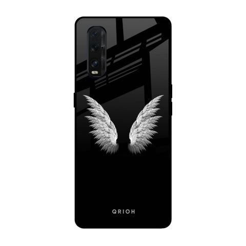 White Angel Wings Oppo Find X2 Glass Back Cover Online