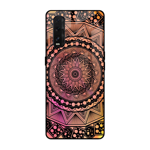 Floral Mandala Oppo Find X2 Glass Back Cover Online