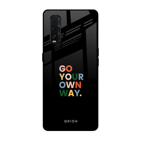 Go Your Own Way Oppo Find X2 Glass Back Cover Online