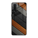 Tri Color Wood Oppo Find X2 Glass Back Cover Online