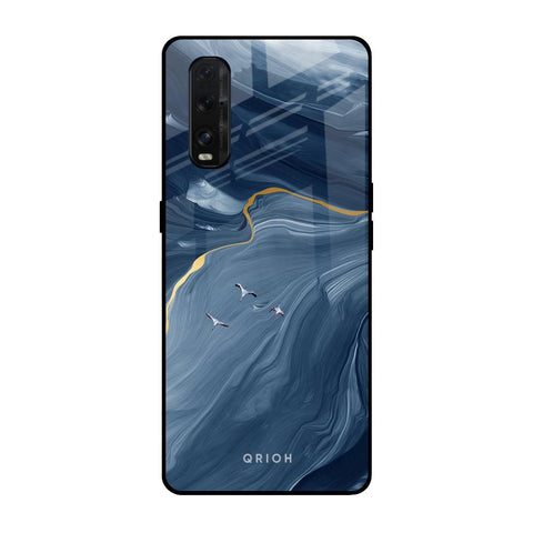 Deep Ocean Marble Oppo Find X2 Glass Back Cover Online