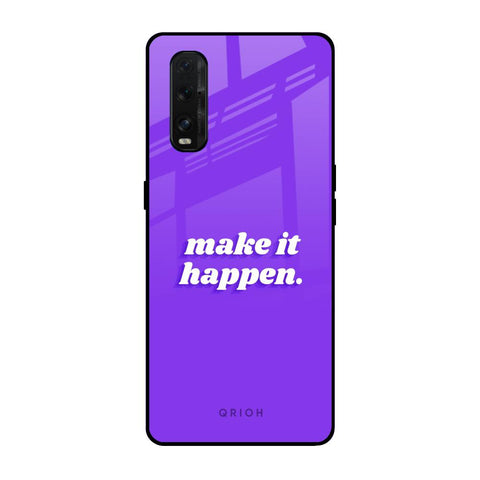 Make it Happen Oppo Find X2 Glass Back Cover Online