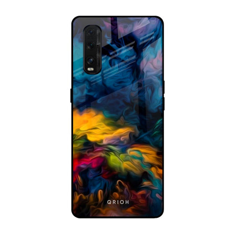Multicolor Oil Painting Oppo Find X2 Glass Back Cover Online