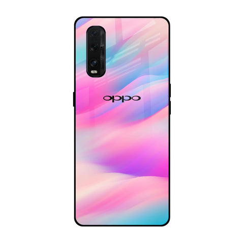 Colorful Waves Oppo Find X2 Glass Cases & Covers Online