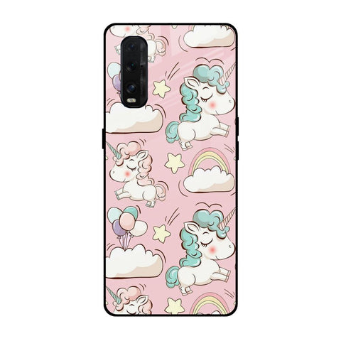 Balloon Unicorn Oppo Find X2 Glass Cases & Covers Online