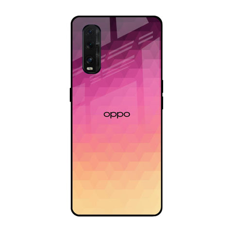 Geometric Pink Diamond Oppo Find X2 Glass Back Cover Online