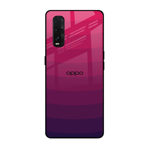 Wavy Pink Pattern Oppo Find X2 Glass Back Cover Online