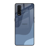 Navy Blue Ombre Oppo Find X2 Glass Back Cover Online