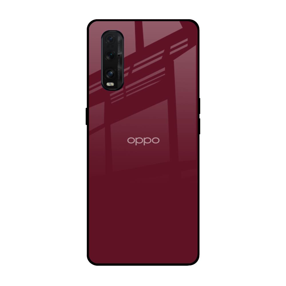 Classic Burgundy Oppo Find X2 Glass Back Cover Online