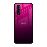 Purple Ombre Pattern Oppo Find X2 Glass Back Cover Online