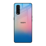 Blue & Pink Ombre Oppo Find X2 Glass Back Cover Online