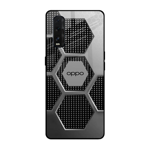 Hexagon Style Oppo Find X2 Glass Back Cover Online