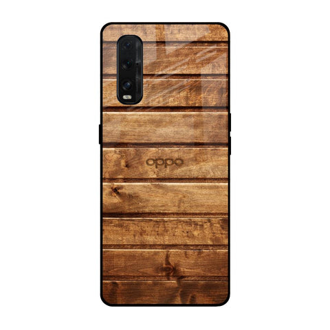 Wooden Planks Oppo Find X2 Glass Back Cover Online
