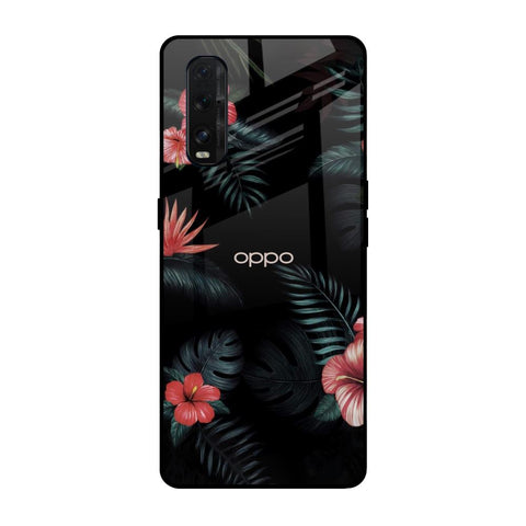 Tropical Art Flower Oppo Find X2 Glass Back Cover Online