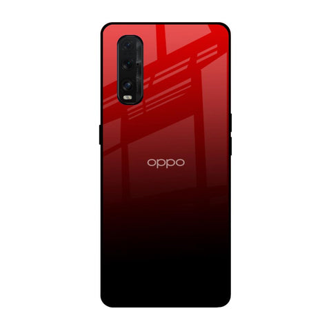 Maroon Faded Oppo Find X2 Glass Back Cover Online
