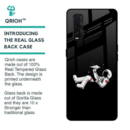 Space Traveller Glass Case for Oppo Find X2