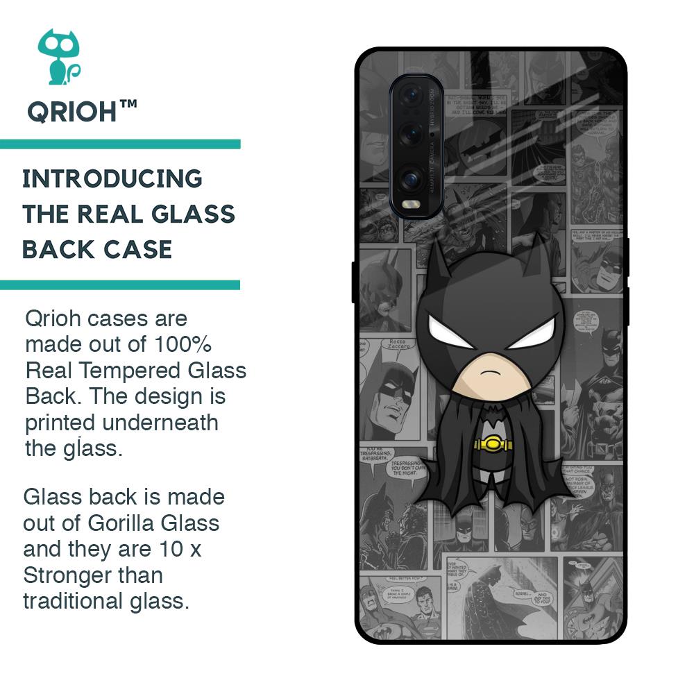 Cartoon Art Glass Case for Oppo Find X2