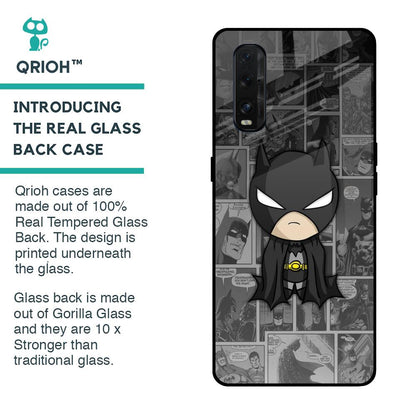Cartoon Art Glass Case for Oppo Find X2