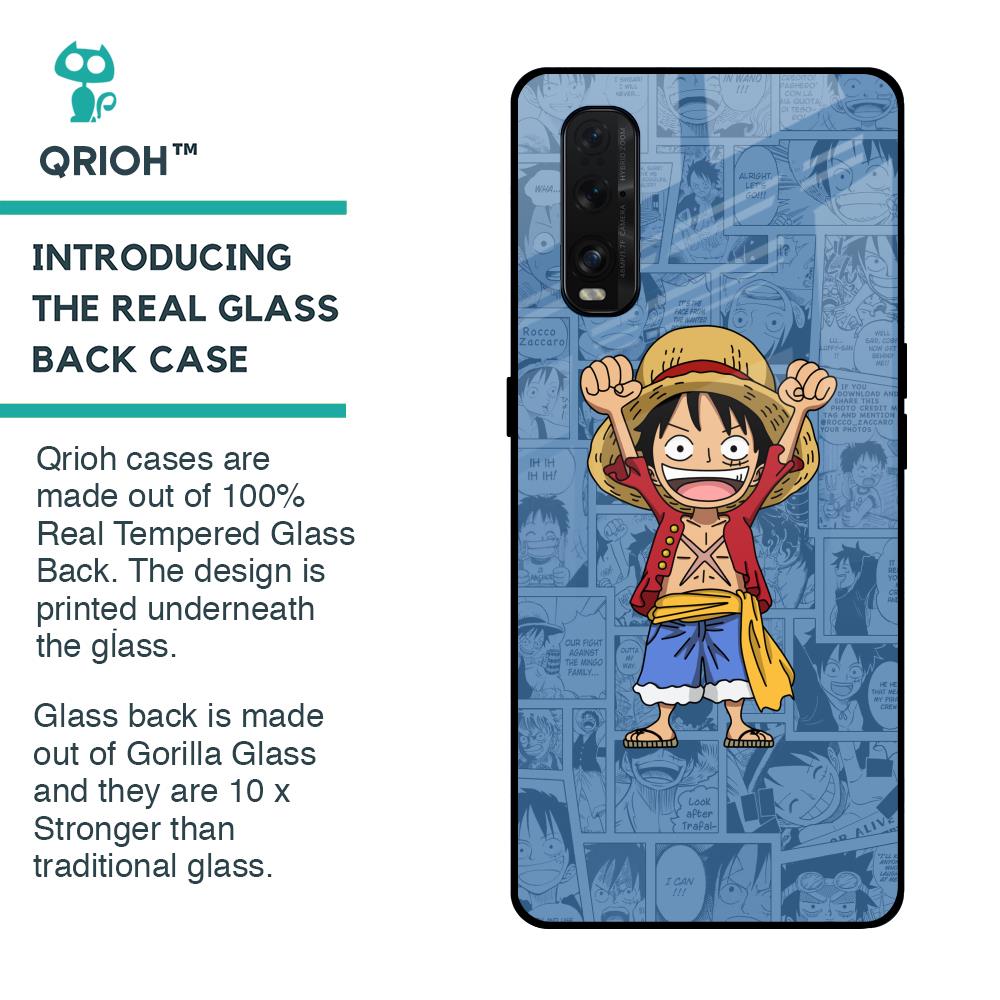 Chubby Anime Glass Case for Oppo Find X2