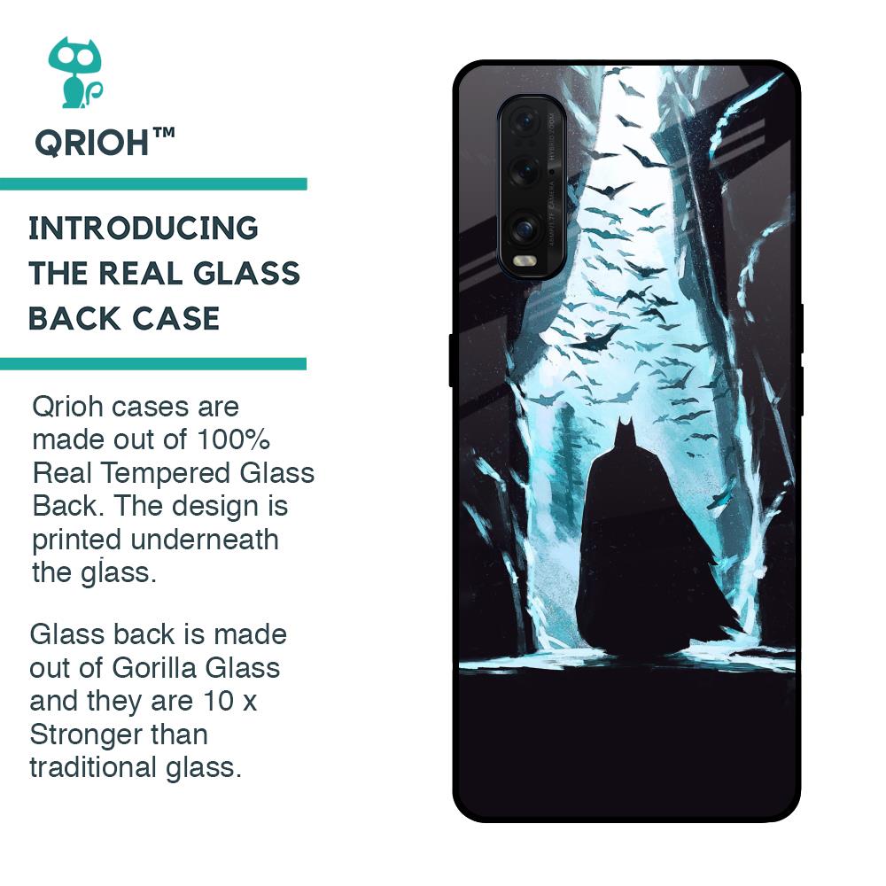 Dark Man In Cave Glass Case for Oppo Find X2
