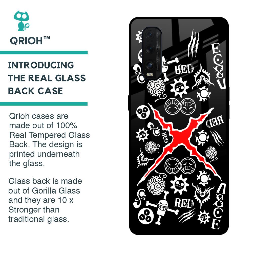 Red Zone Glass Case for Oppo Find X2
