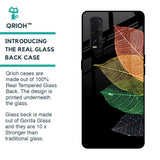 Colorful Leaves Glass Case for Oppo Find X2