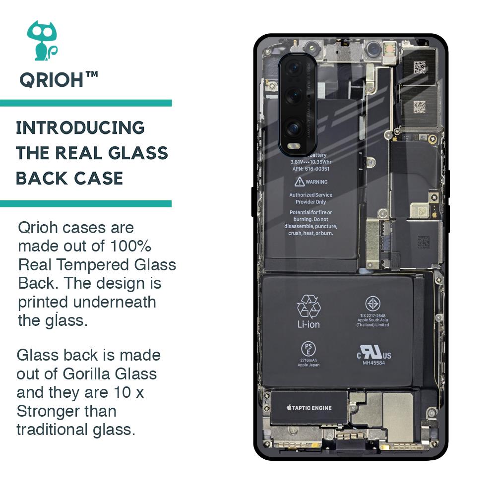 Skeleton Inside Glass Case for Oppo Find X2