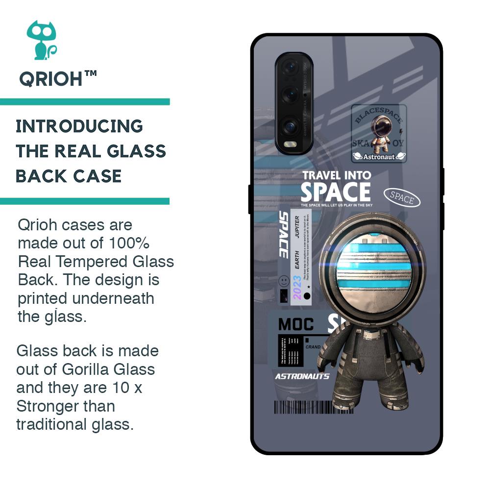 Space Travel Glass Case for Oppo Find X2