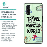 Travel Stamps Glass Case for Oppo Find X2