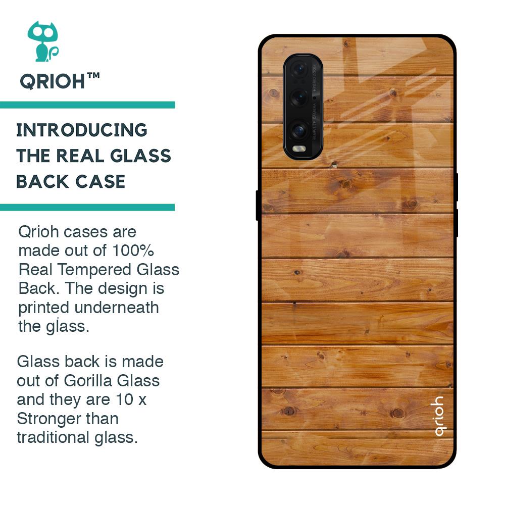 Timberwood Glass Case for Oppo Find X2