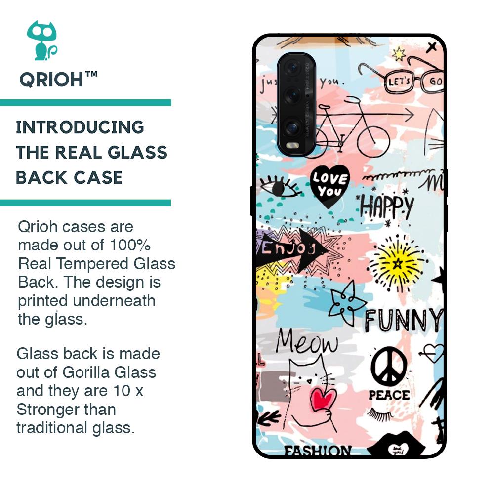 Just For You Glass Case For Oppo Find X2