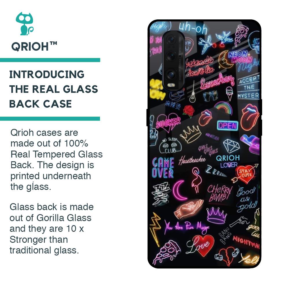 Accept The Mystery Glass Case for Oppo Find X2