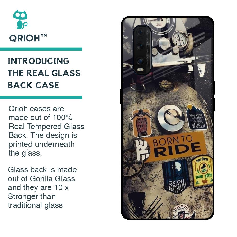 Ride Mode On Glass Case for Oppo Find X2