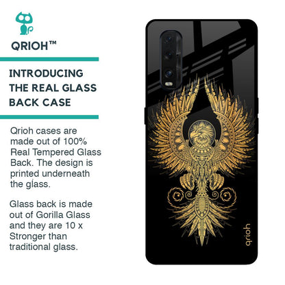 Mythical Phoenix Art Glass Case for Oppo Find X2