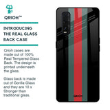 Vertical Stripes Glass Case for Oppo Find X2