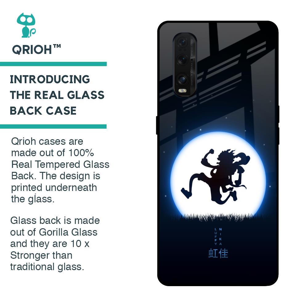 Luffy Nika Glass Case for Oppo Find X2