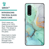 Green Marble Glass case for Oppo Find X2