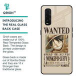 Luffy Wanted Glass Case for Oppo Find X2