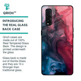 Blue & Red Smoke Glass Case for Oppo Find X2