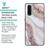 Pink & Gold Gllitter Marble Glass Case for Oppo Find X2