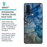Blue Cool Marble Glass Case for Oppo Find X2