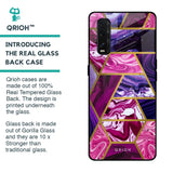 Electroplated Geometric Marble Glass Case for Oppo Find X2