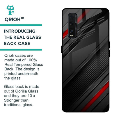 Modern Abstract Glass Case for Oppo Find X2
